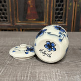 Blue Plumflower Jar (Free Shipping)