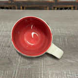 Oval Red Plumflower Mug (#M3) 13 oz (Free Shipping)