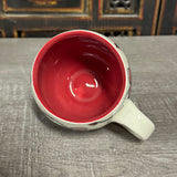 Oval Red Plumflower Mug (#M5) 13 oz (Free Shipping)