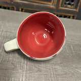 Oval Red Plumflower Mug (#M6) 13 oz (Free Shipping)