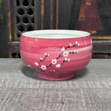 Bowl with White Cherry Blossoms #121 (14 oz)