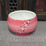 Large Bowl with White Cherry Blossoms #12 (17 oz)
