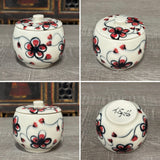 Red Plumflower Jar (Free Shipping)