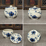 Blue Plumflower Jar #1 (Free Shipping)