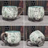 Tree Mug #2 w/painted leaves (15 oz)