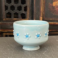 Sake Cup in Cherry Blossom Blue Celadon #6