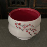 Bowl in Red Cherry Blossom #6
