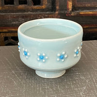 Sake Cup in Cherry Blossom Blue Celadon #6