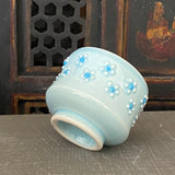 Tea bowl in Cherry Blossom Blue Celadon #8